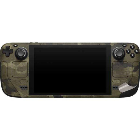 Wood Camo Camouflage Steam Deck Handheld Gaming Computer Skin