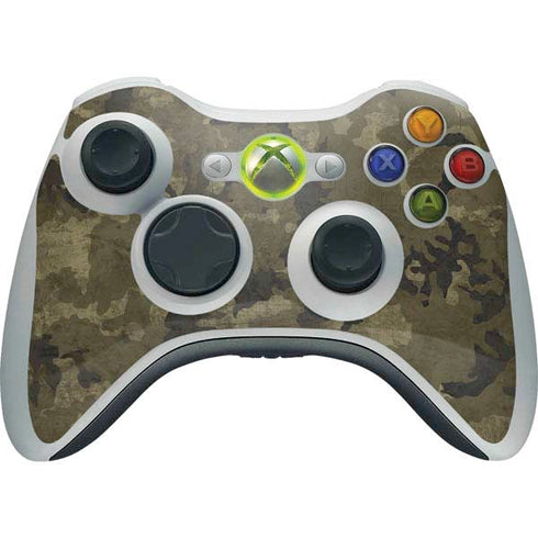 Wood Camo Camouflage Xbox 360 Wireless Controller Skin
