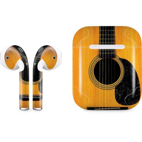 Wood Guitar Apple AirPods Skin