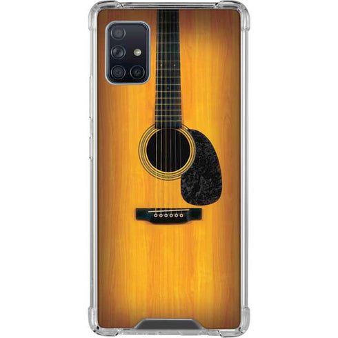 Wood Guitar Galaxy A51 5G Clear Case