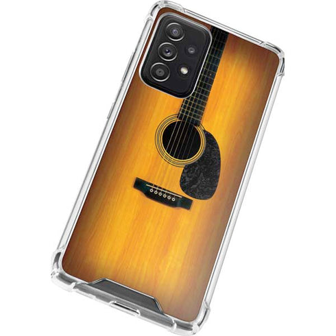Wood Guitar Galaxy A52 5G Clear Case