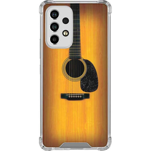 Wood Guitar Galaxy A53 5G Clear Case