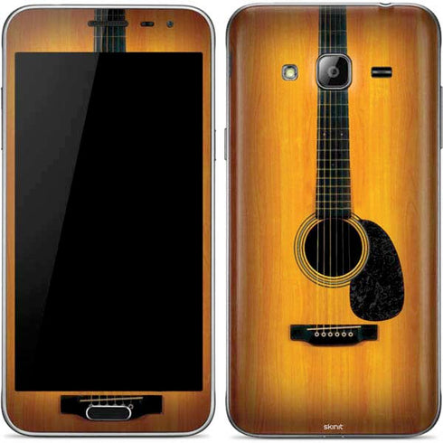 Wood Guitar Galaxy J3 Skin