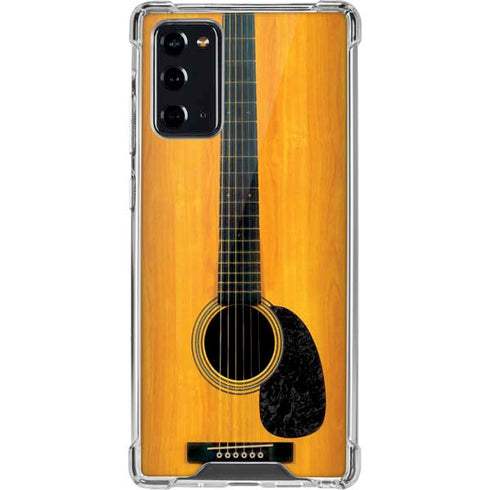 Wood Guitar Galaxy Note20 5G Clear Case