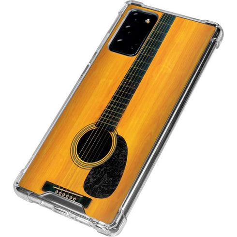 Wood Guitar Galaxy Note20 5G Clear Case