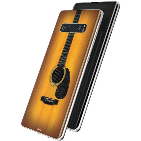Wood Guitar Galaxy S10 Plus Skin