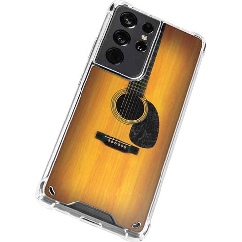 Wood Guitar Galaxy S21 Ultra 5G Clear Case