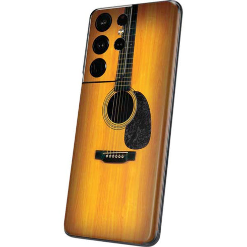 Wood Guitar Galaxy S21 Ultra 5G Skin