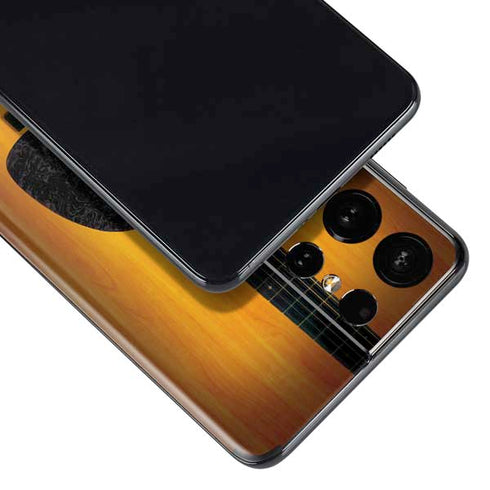 Wood Guitar Galaxy S21 Ultra 5G Skin