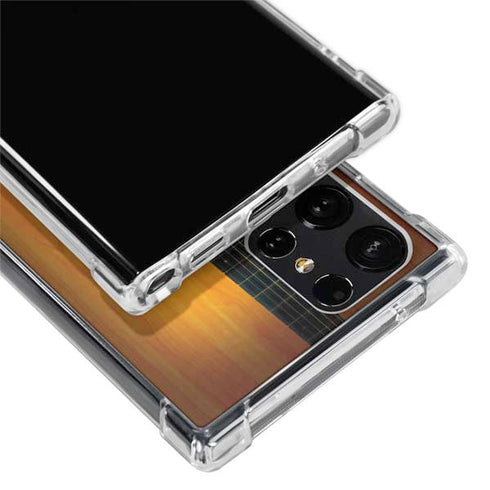 Wood Guitar Galaxy S22 Ultra Clear Case