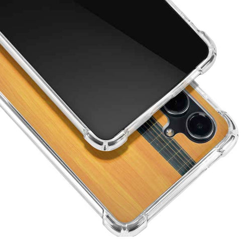 Wood Guitar Galaxy S23 FE Clear Case