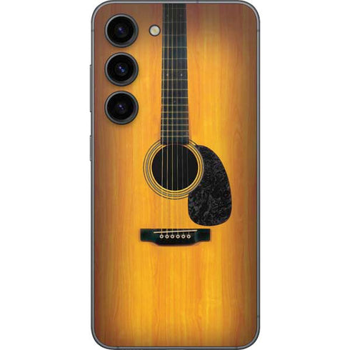 Wood Guitar Galaxy S23 Skin