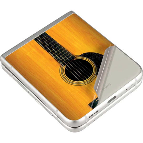 Wood Guitar Galaxy Z Flip3 5G Skin