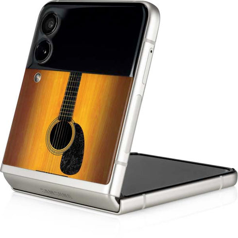Wood Guitar Galaxy Z Flip4 5G Skin