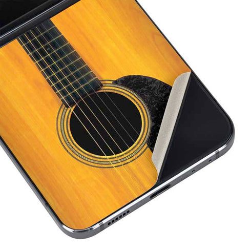 Wood Guitar Galaxy Z Flip5 5G Skin
