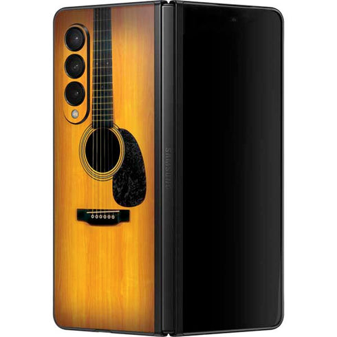 Wood Guitar Galaxy Z Fold3 5G Skin