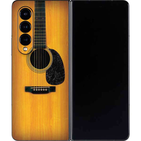 Wood Guitar Galaxy Z Fold4 5G Skin