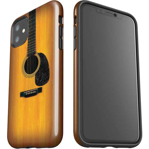 Wood Guitar iPhone 11 Impact Case
