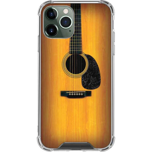 Wood Guitar iPhone 11 Pro Max Clear Case