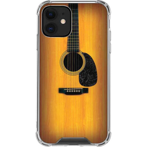 Wood Guitar iPhone 12 Clear Case