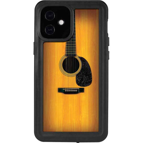 Wood Guitar iPhone 12 Mini Waterproof Case