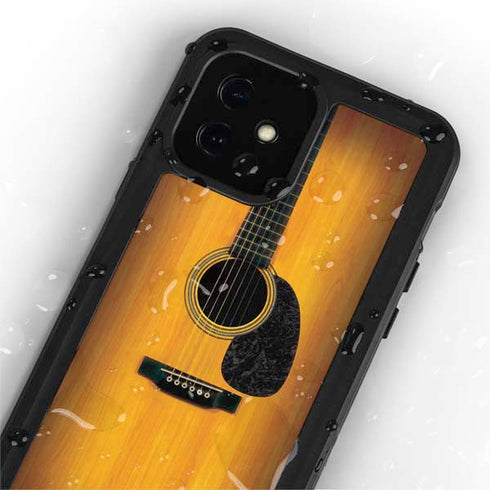 Wood Guitar iPhone 12 Mini Waterproof Case