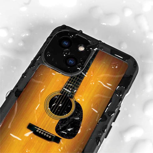 Wood Guitar iPhone 13 Mini Waterproof Case