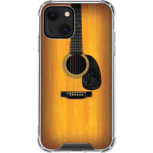 Wood Guitar iPhone 14 Plus Clear Case