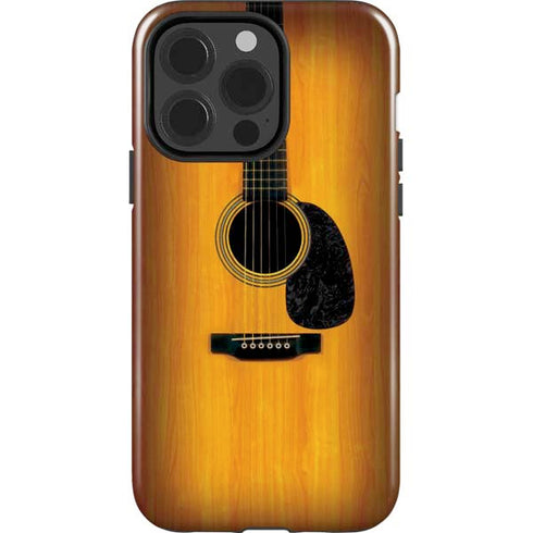 Wood Guitar iPhone 15 Pro Impact Case