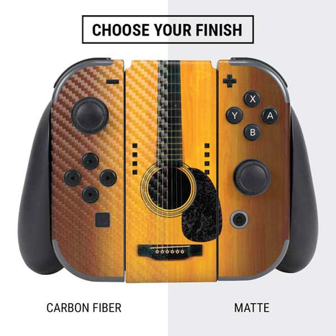 Wood Guitar Nintendo Switch Bundle Skin
