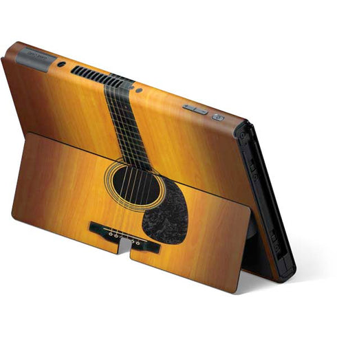 Wood Guitar Nintendo Switch OLED (2021) Skin
