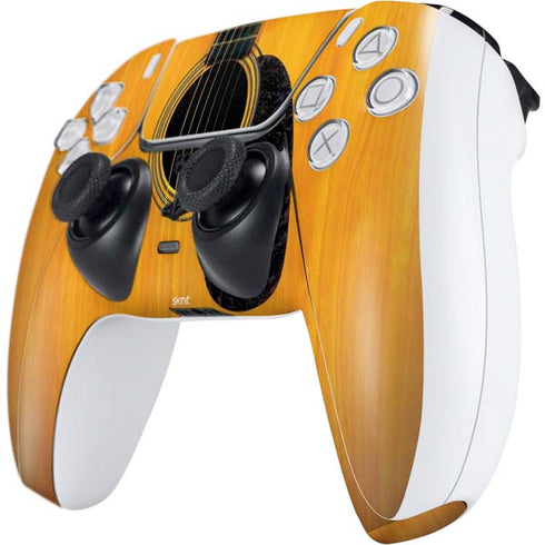 Wood Guitar PS5 Controller Skin