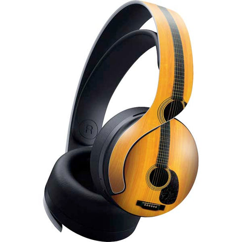 Wood Guitar PULSE 3D Wireless Headset for PS5 Skin