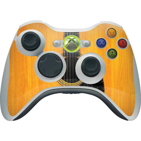 Wood Guitar Xbox 360 Wireless Controller Skin