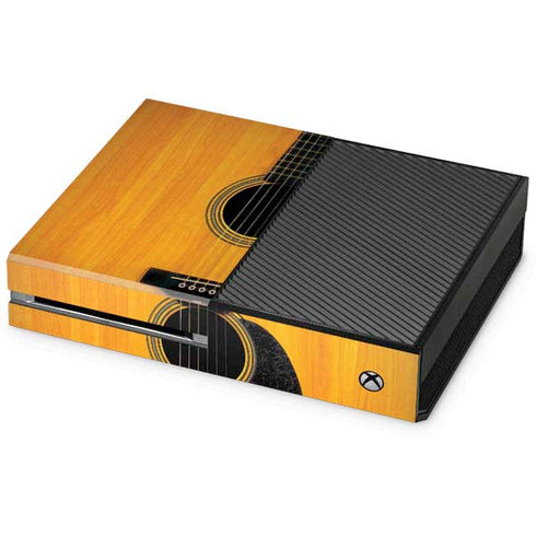 Wood Guitar Xbox One Console Skin