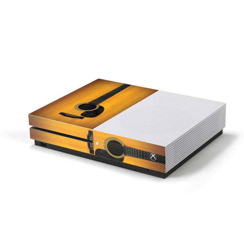 Wood Guitar Xbox One S Console Skin