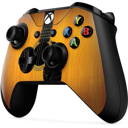 Wood Guitar Xbox One X Controller Skin