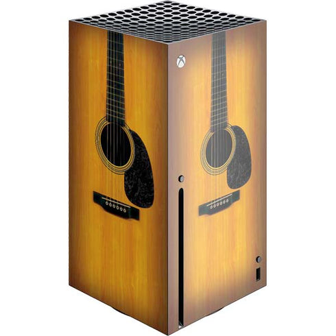 Wood Guitar Xbox Series X Console Skin
