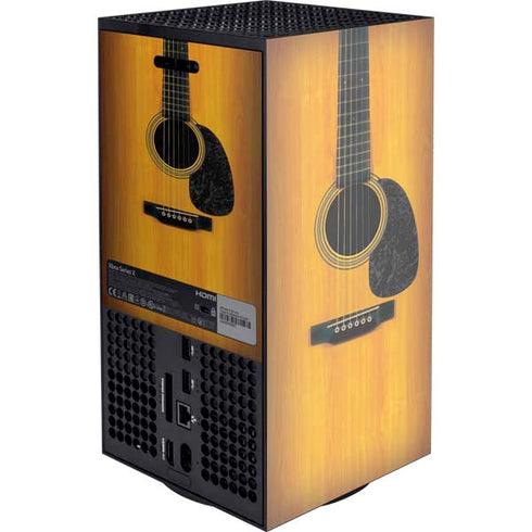 Wood Guitar Xbox Series X Console Skin