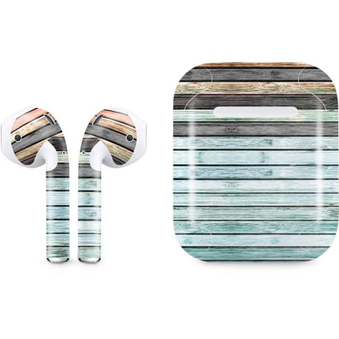 Wooden Stripes Apple AirPods Skin
