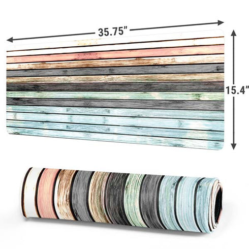 Wooden Stripes Gaming Mouse Pad