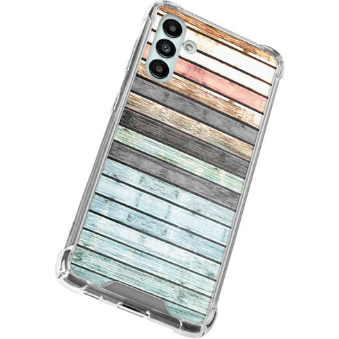 Wooden Stripes Galaxy A13 5G Clear Case