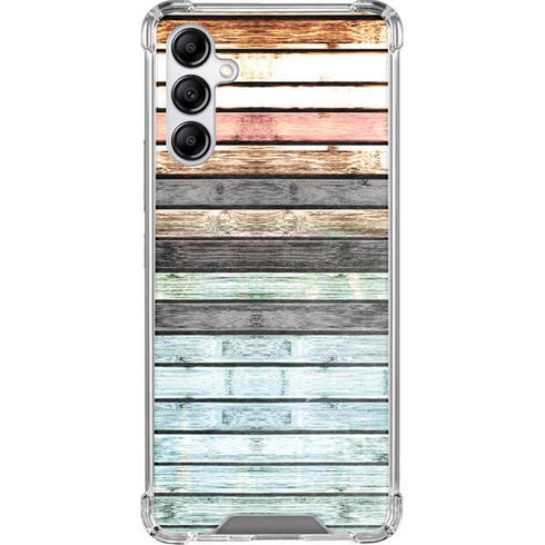 Wooden Stripes Galaxy A14 5G Clear Case