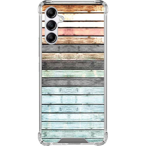 Wooden Stripes Galaxy A15 5G Clear Case