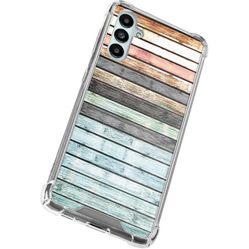 Wooden Stripes Galaxy A15 5G Clear Case