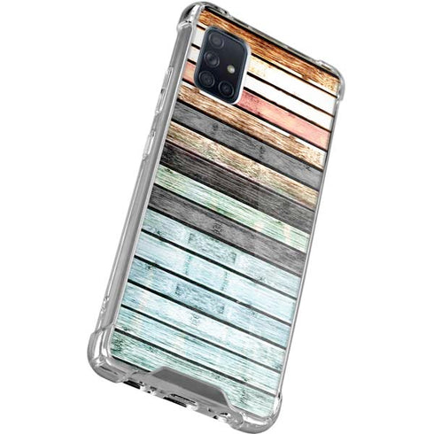 Wooden Stripes Galaxy A51 5G Clear Case