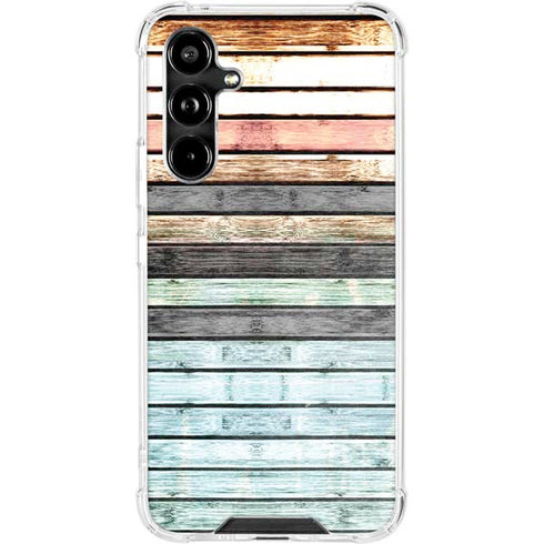 Wooden Stripes Galaxy A54 5G Clear Case