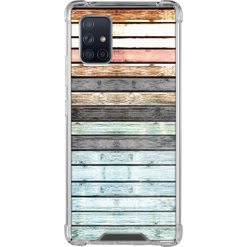 Wooden Stripes Galaxy A71 5G Clear Case
