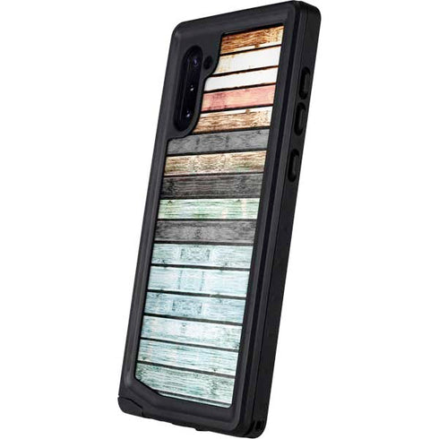 Wooden Stripes Galaxy Note 10 Waterproof Case