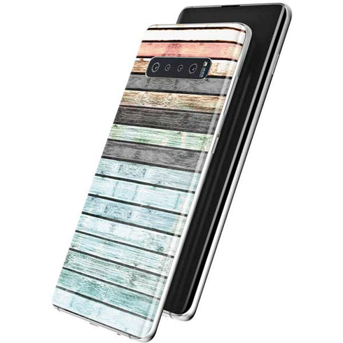 Wooden Stripes Galaxy S10 Skin